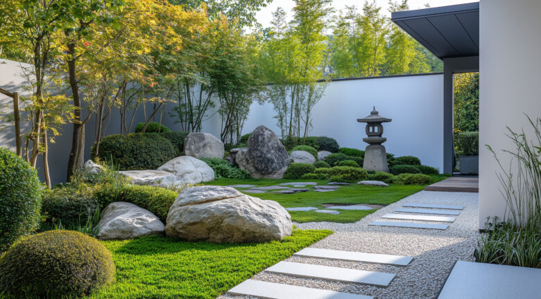 Giardini con Sassi e Piante