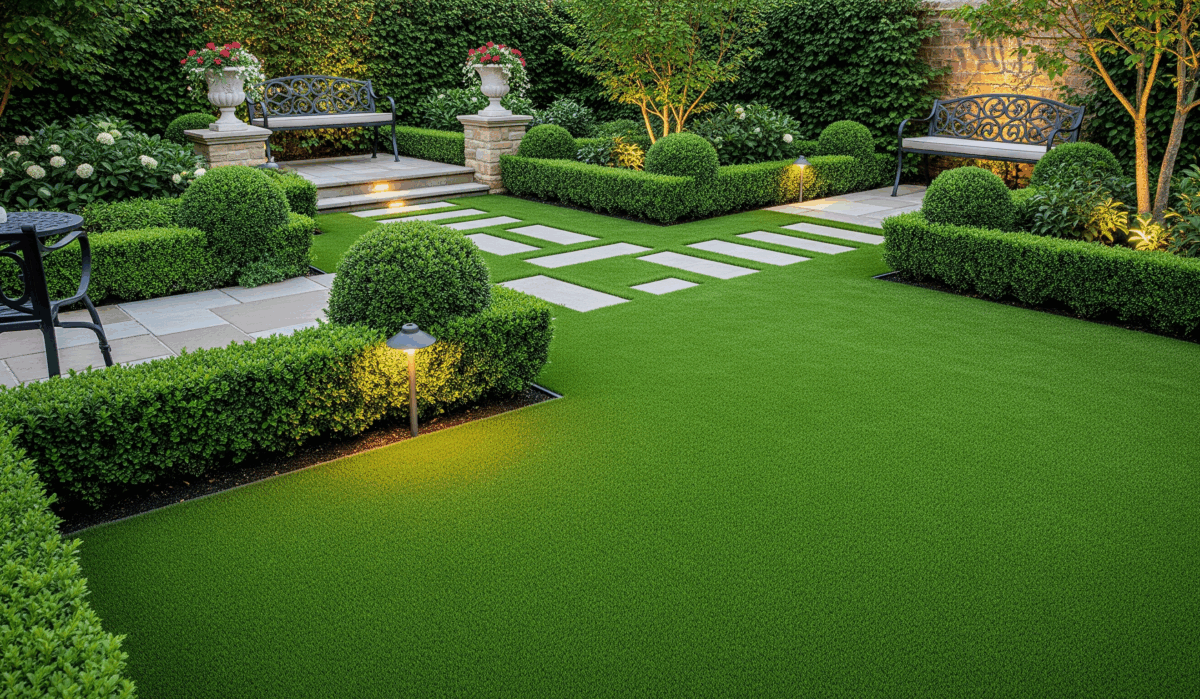 Idee giardino con prato sintetico