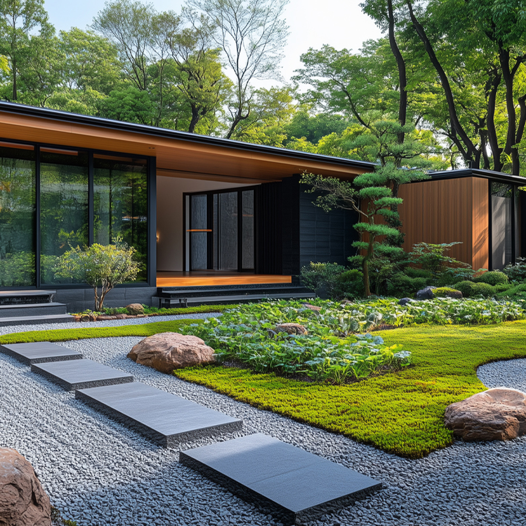 Giardini Moderni con Sassi e Pietre