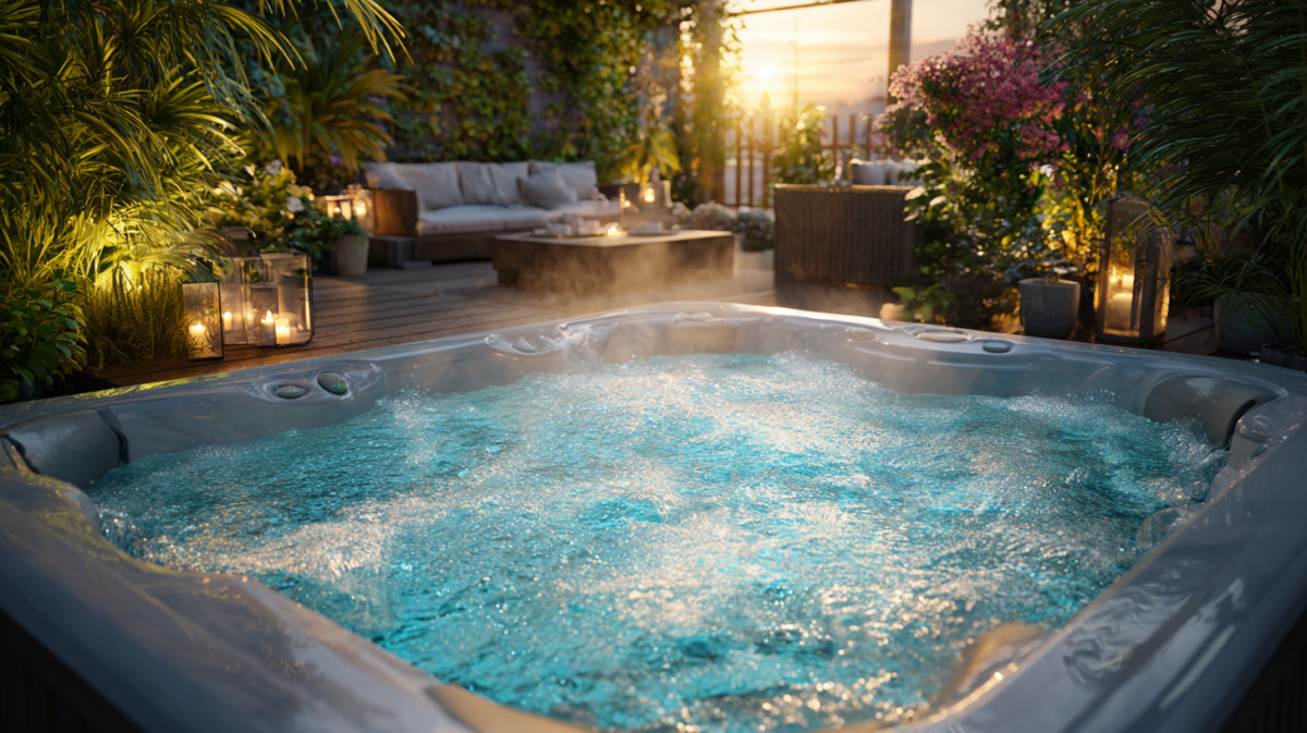 idee giardino con idromassaggio