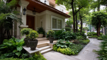 villa con giardino
